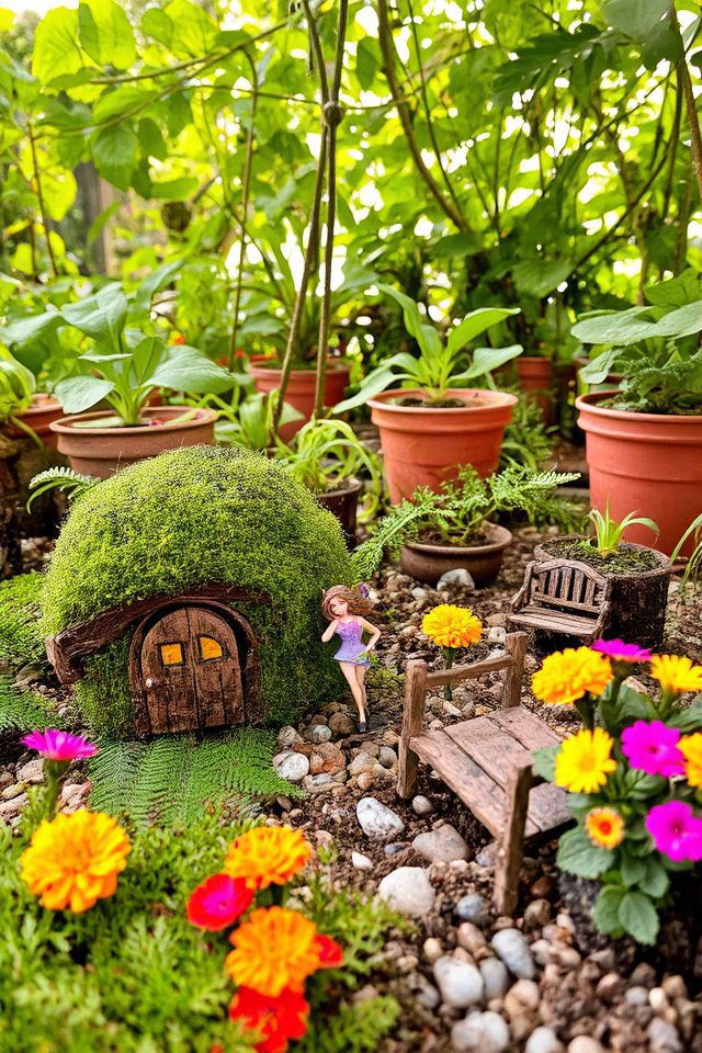 whimsical outdoor fairy gardens