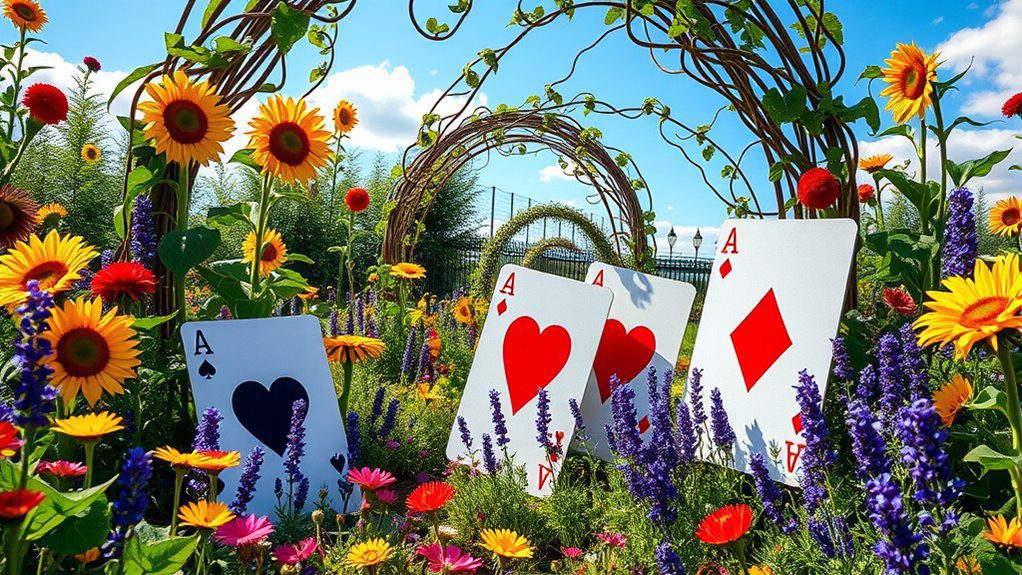 whimsical oversized garden accents