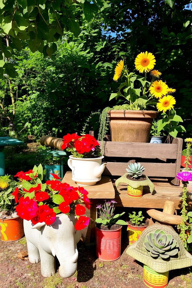 whimsical planters for expression