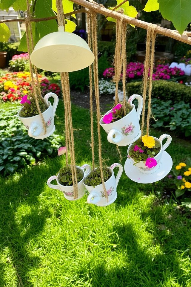 whimsical teacup garden planters