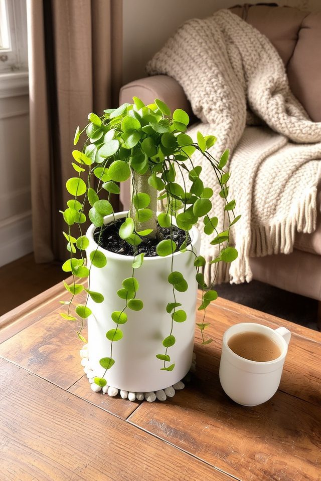 whimsical trailing succulent elegance