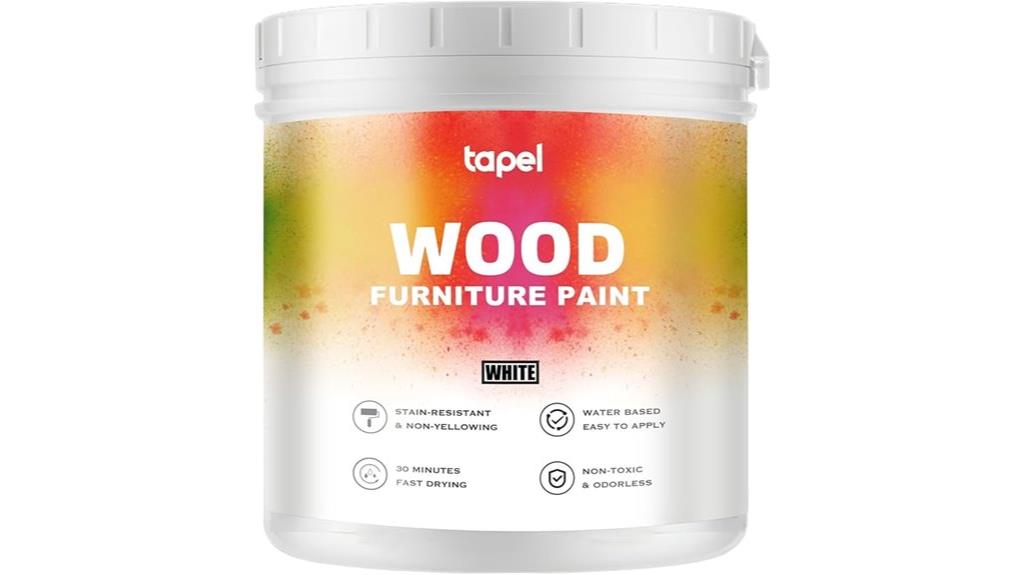 white quick dry matte paint