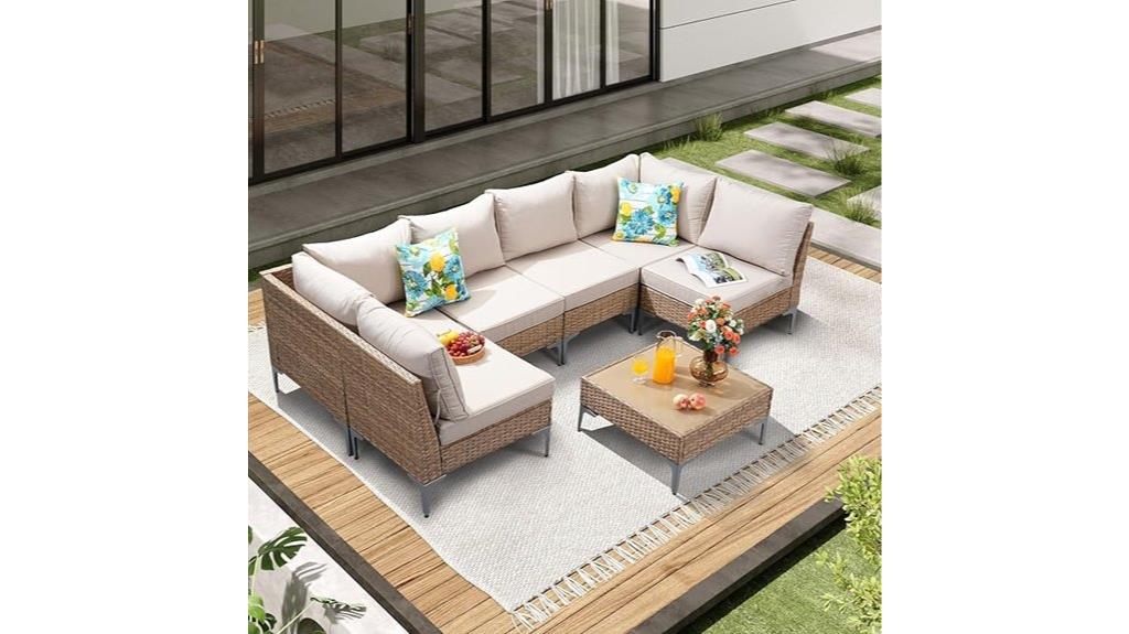 wicker outdoor furniture set