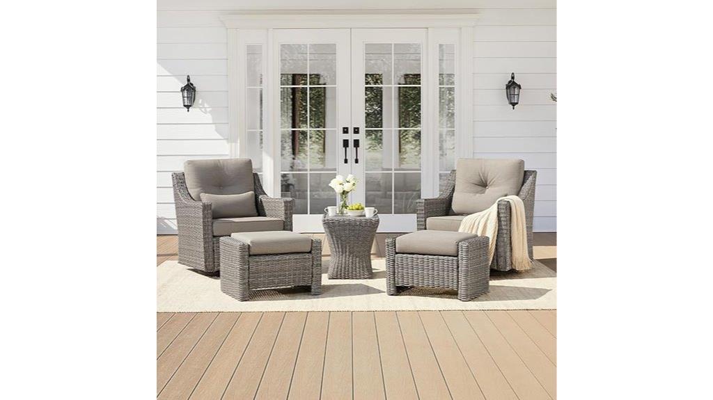wicker patio furniture set