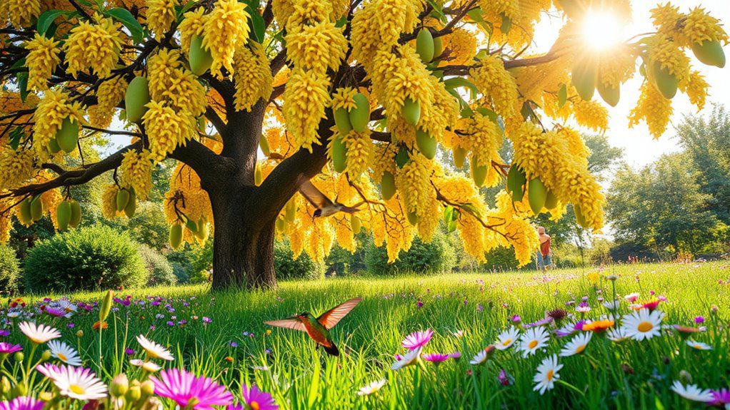 wildlife habitat with mango trees