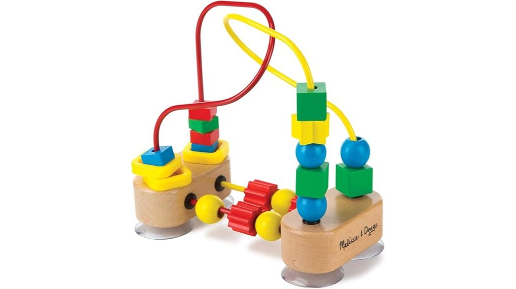 wooden educational bead maze