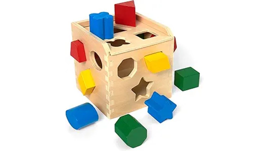 wooden shape sorting toy