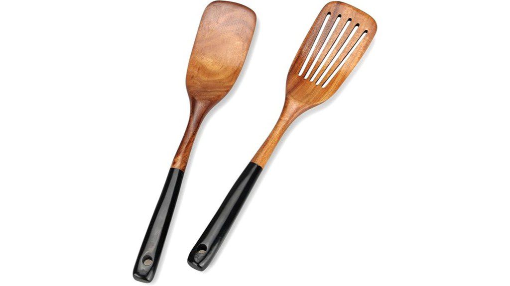 wooden spatula cooking set