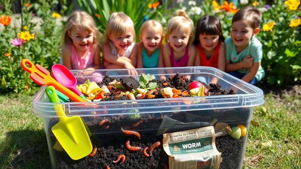 worm farm composting project