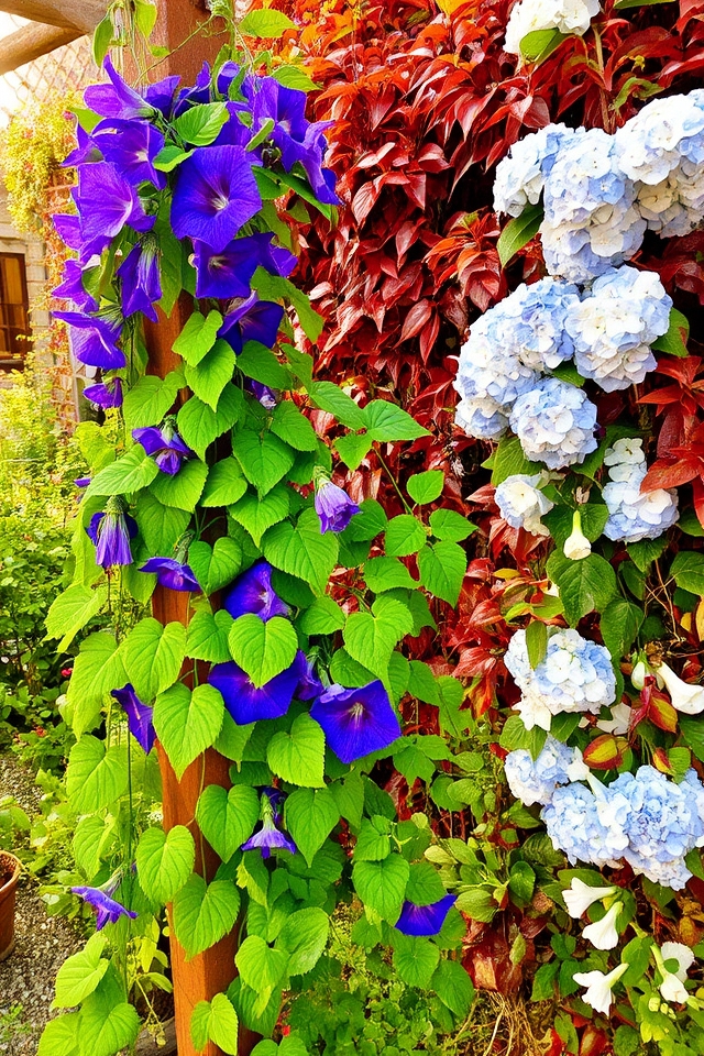 year round climbing plant blooms