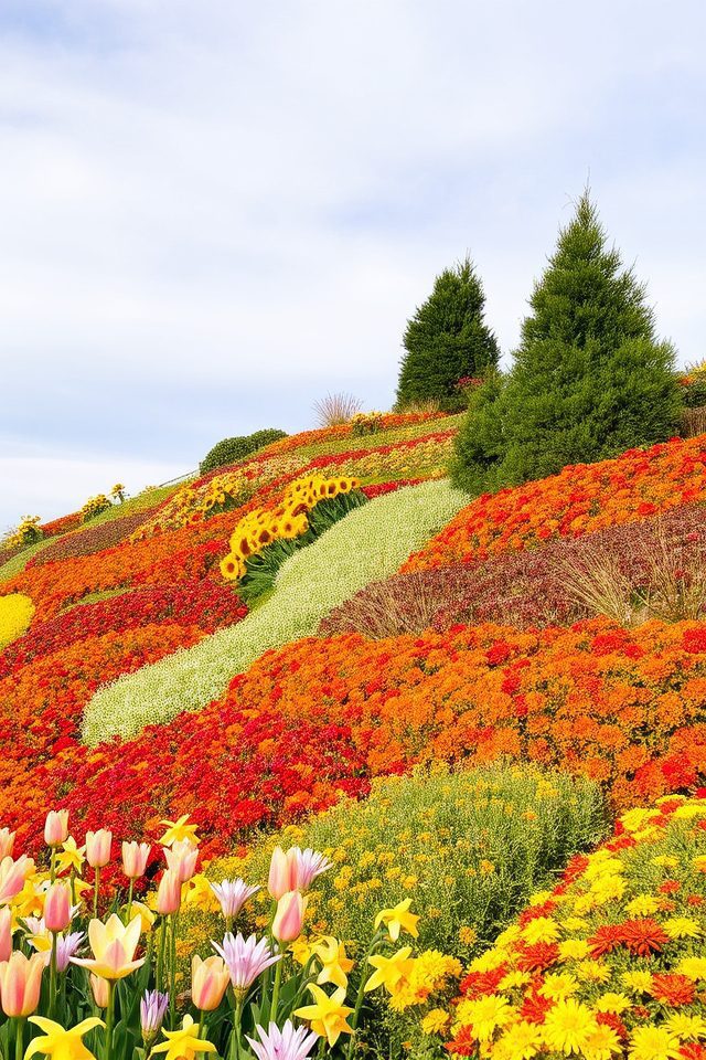 year round colorful garden displays