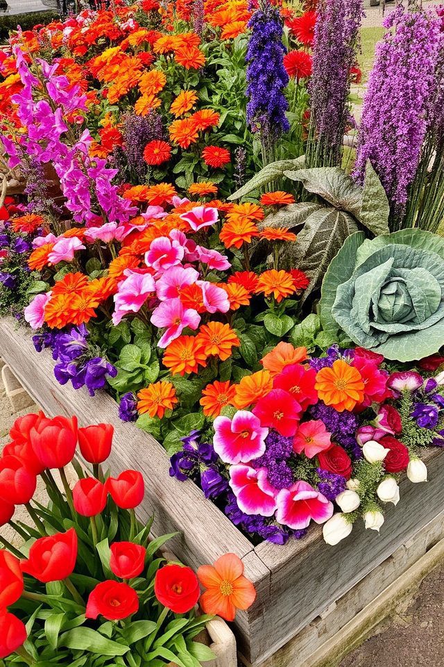 year round colorful plant selection