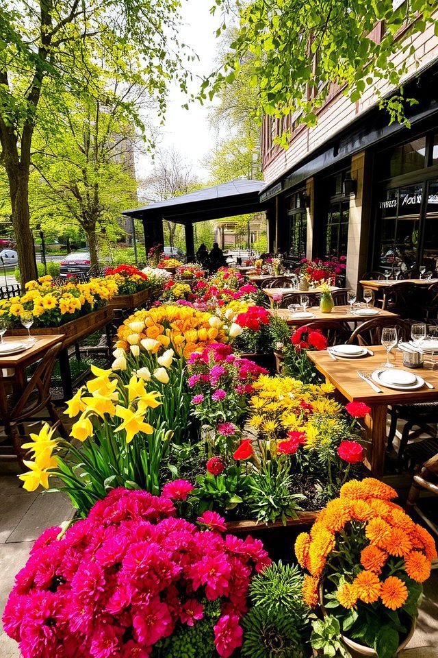 year round vibrant flower landscaping