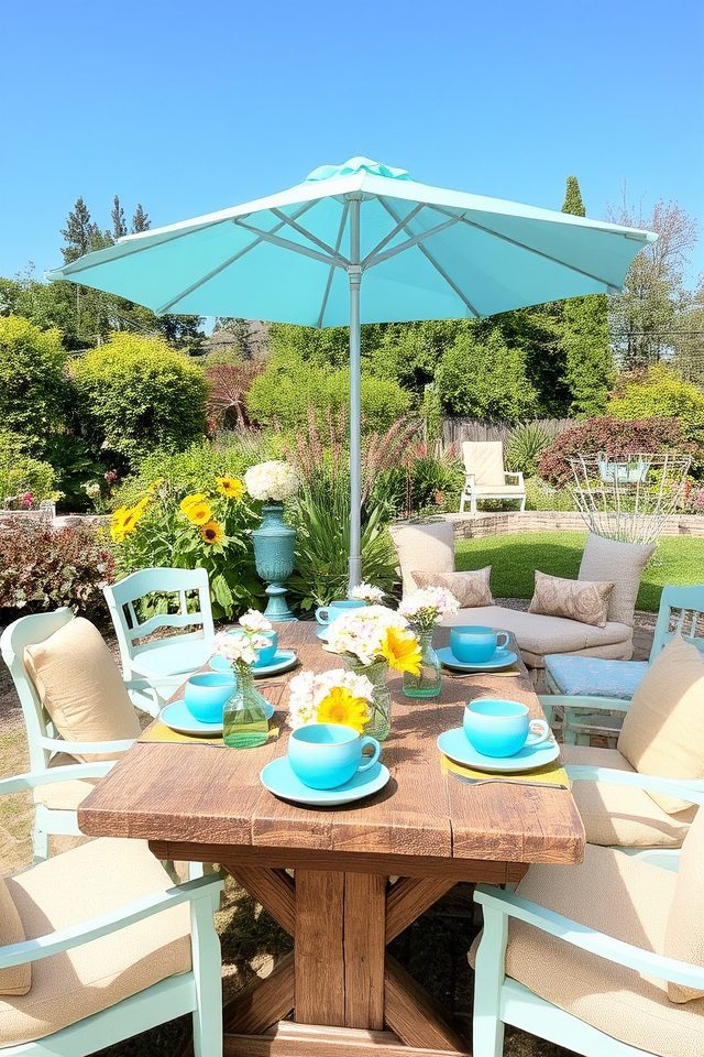 beachy garden color palette