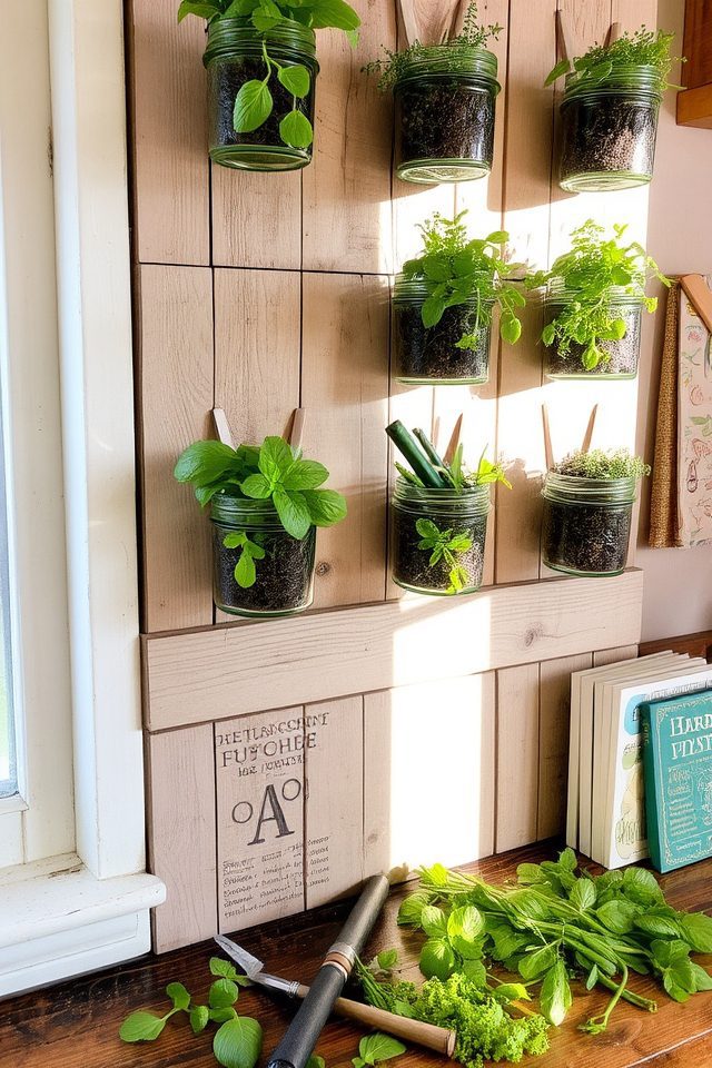 charming vertical herb garden