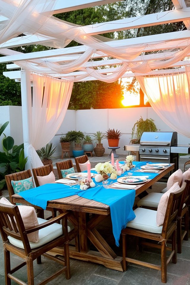 coastal outdoor dining paradise