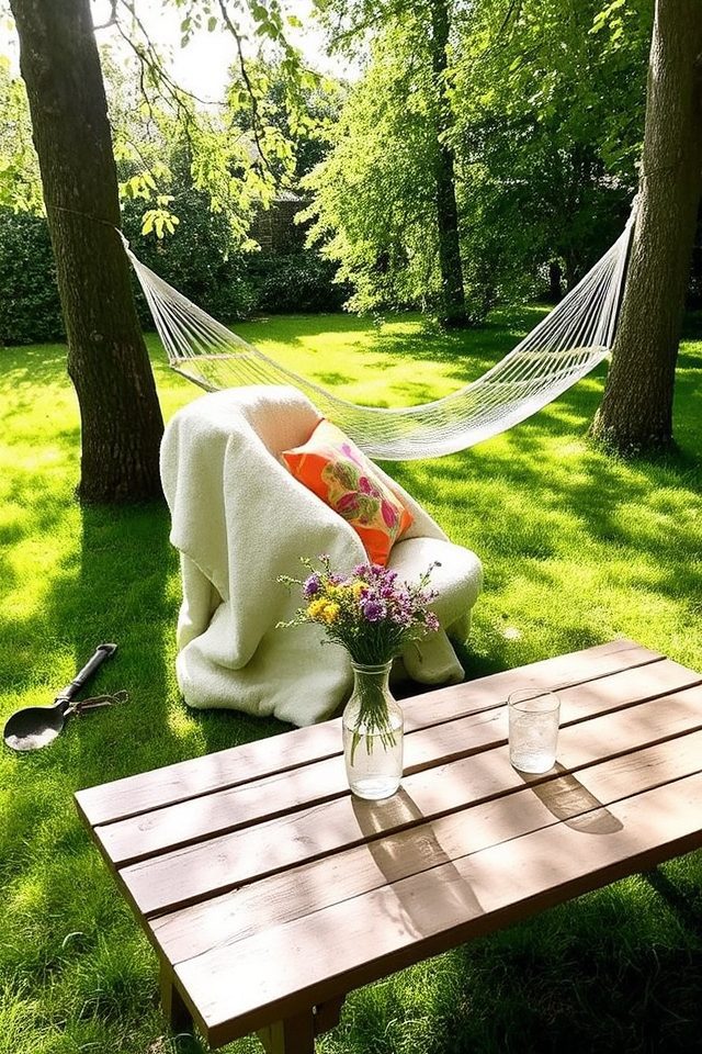 comfortable outdoor relaxation spaces