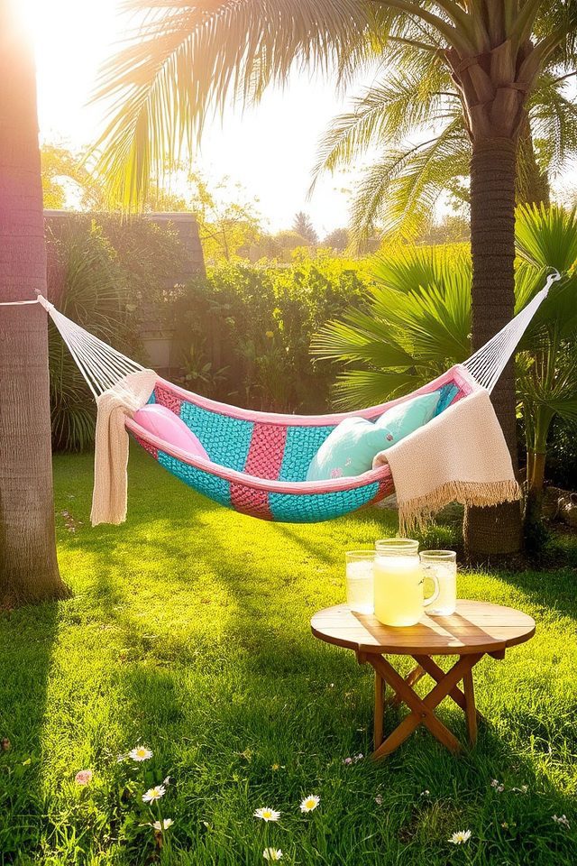 cozy hammock garden escape