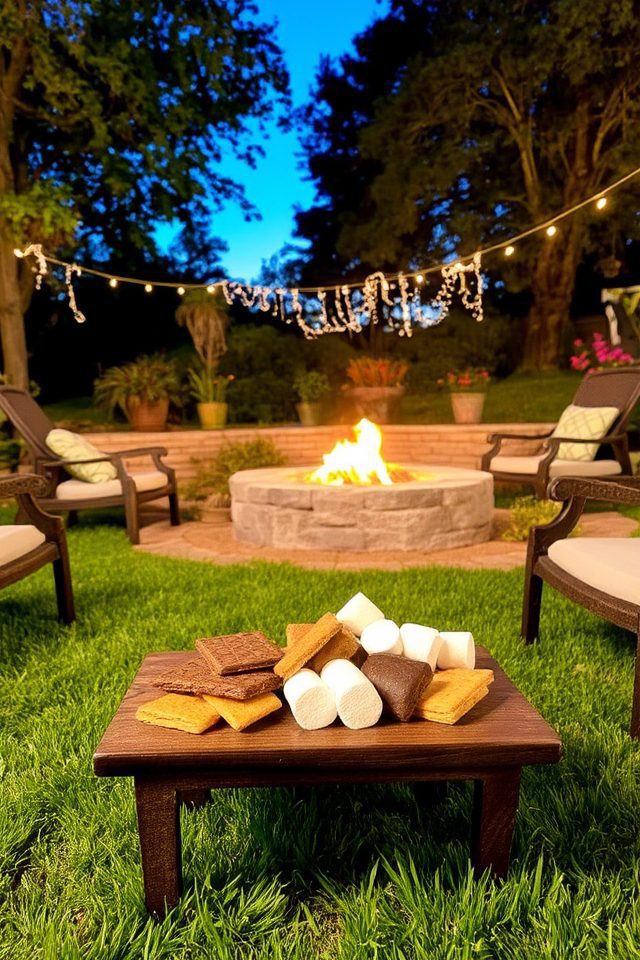 cozy outdoor fire pit