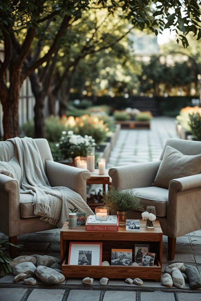 cozy reflection and connection