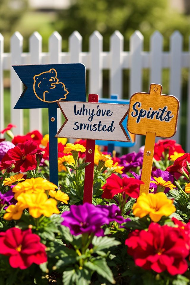 custom college garden signs