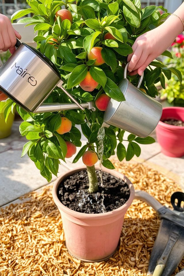 deep watering container trees