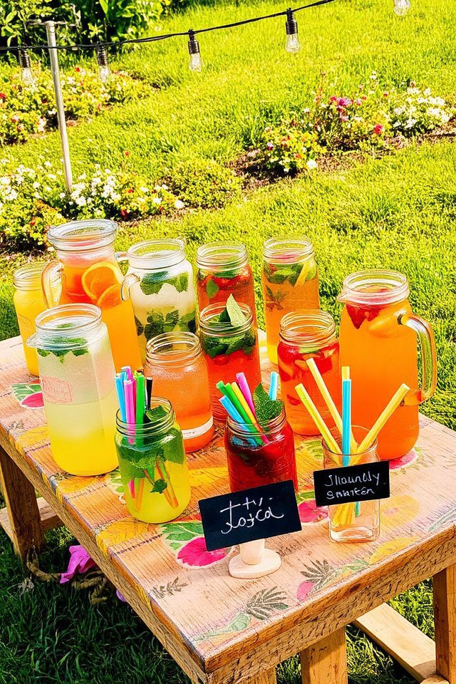 diy summer drink station
