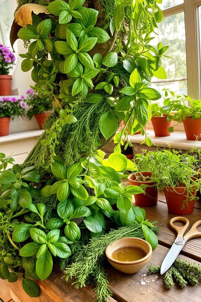 efficient vertical herb garden