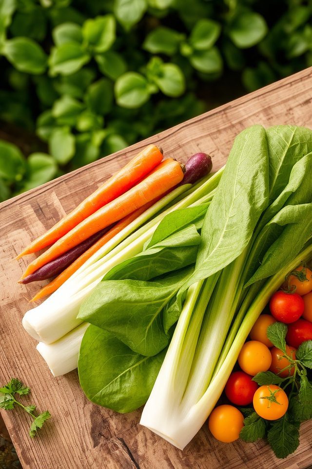 fall harvest leafy green
