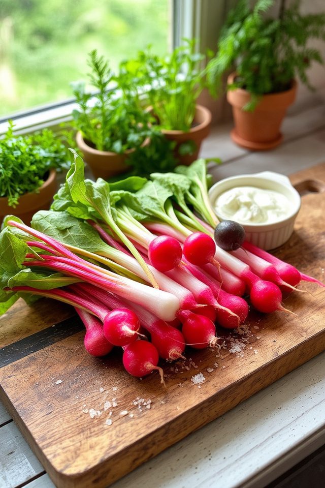 fast growing colorful radishes