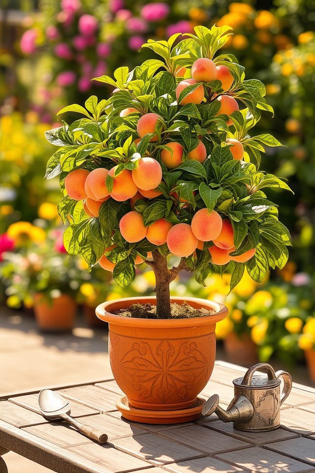 full sun for peaches