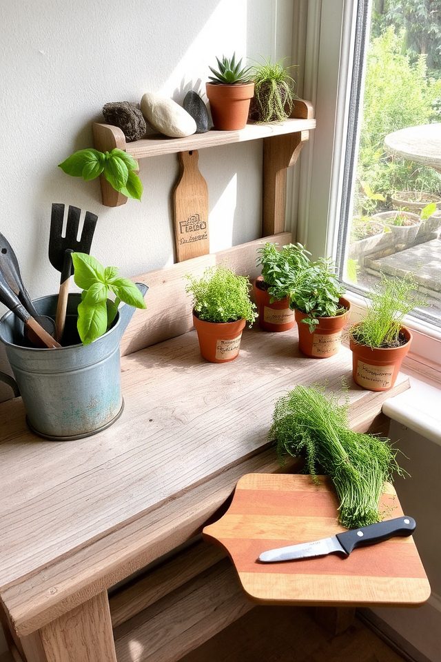 indoor herb garden station