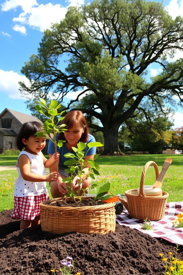 living tribute through trees
