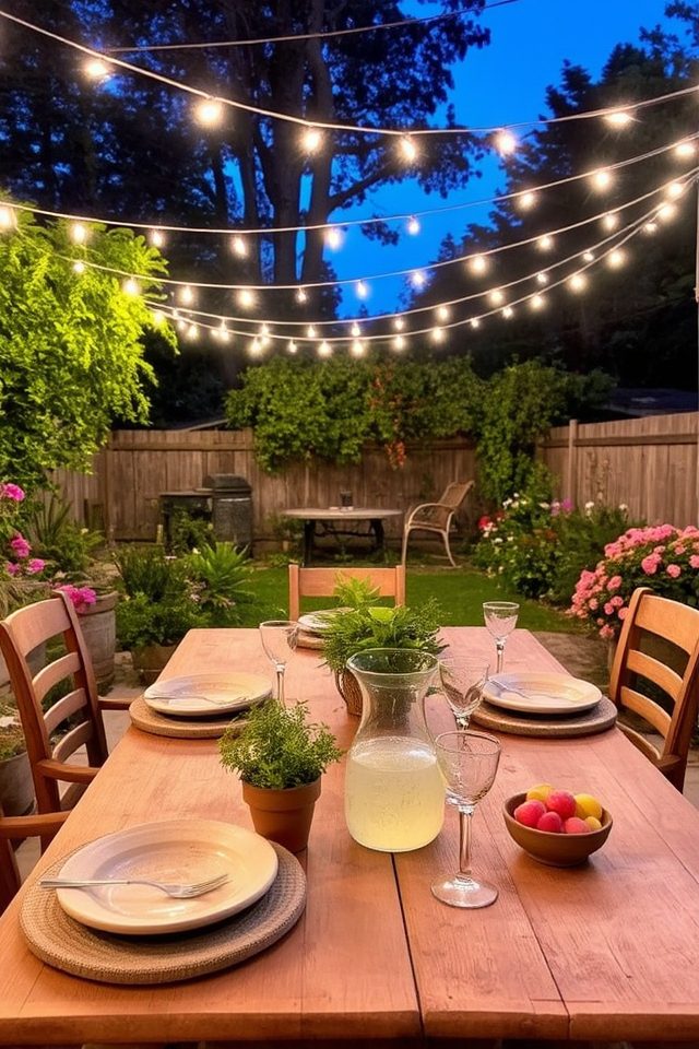 magical ambiance with lights