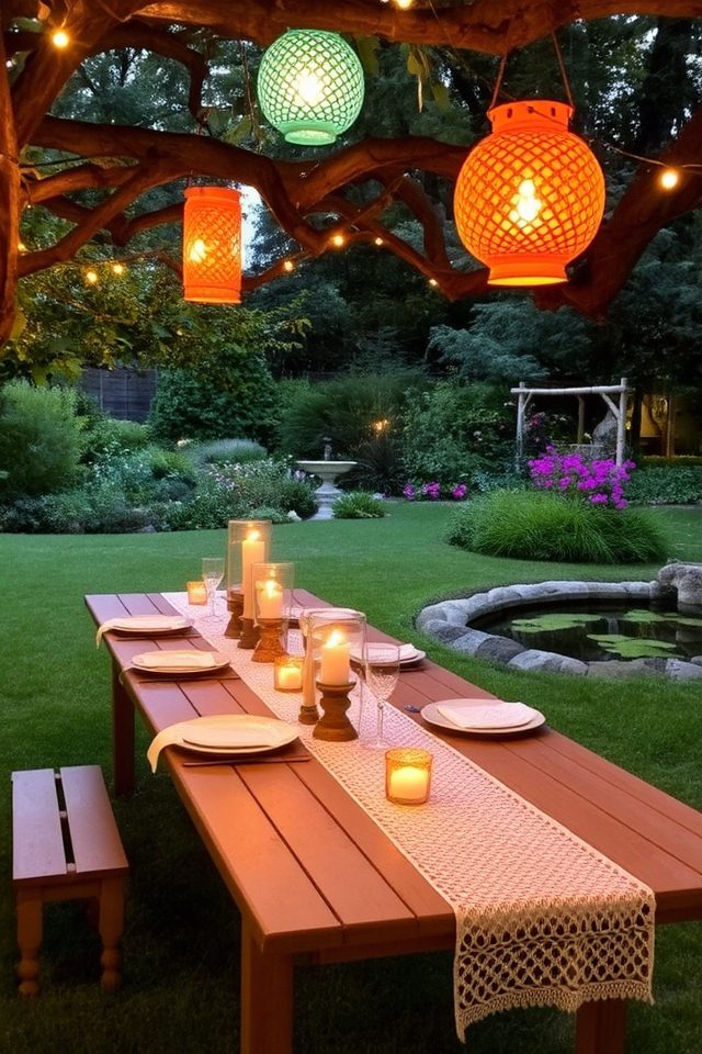 magical lanterns and candles