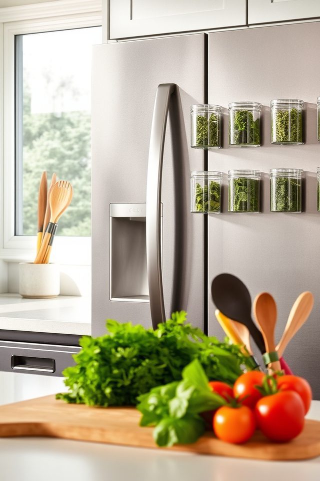 magnetized herb storage solution