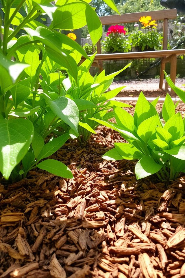 moisture retention through mulching