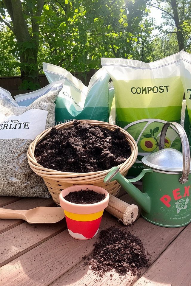 nutrient rich well draining soil