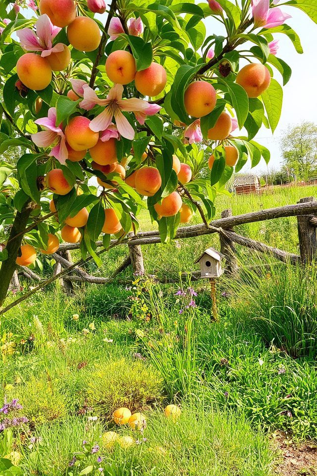 peach trees benefit local wildlife