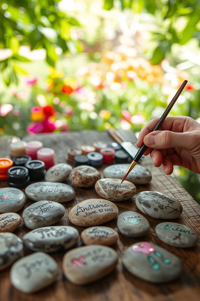 personalized memorial tribute stones