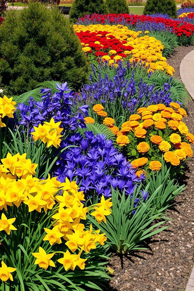 seasonal college colors planting