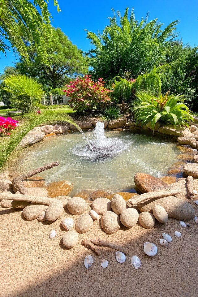 serene coastal water features