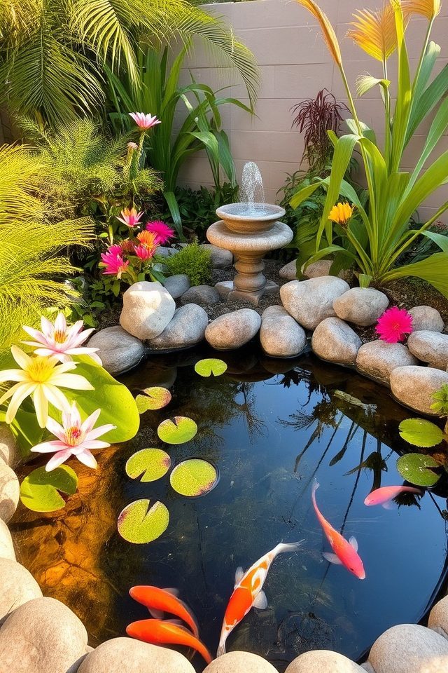 serene water feature oasis