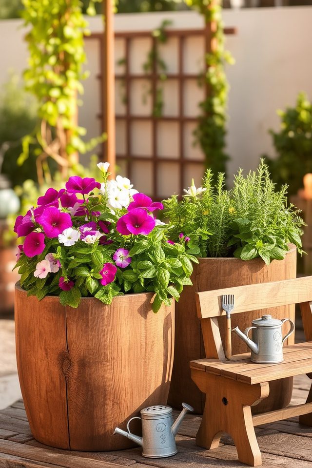 simplified gardening with planters