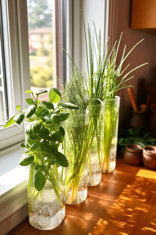 soil free indoor herb gardening