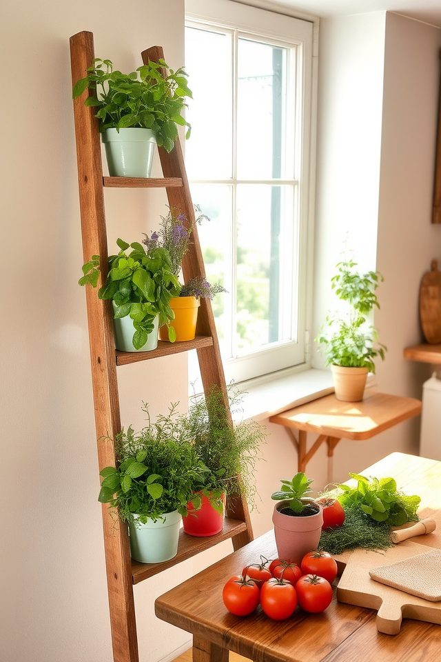 stylish vertical herb garden
