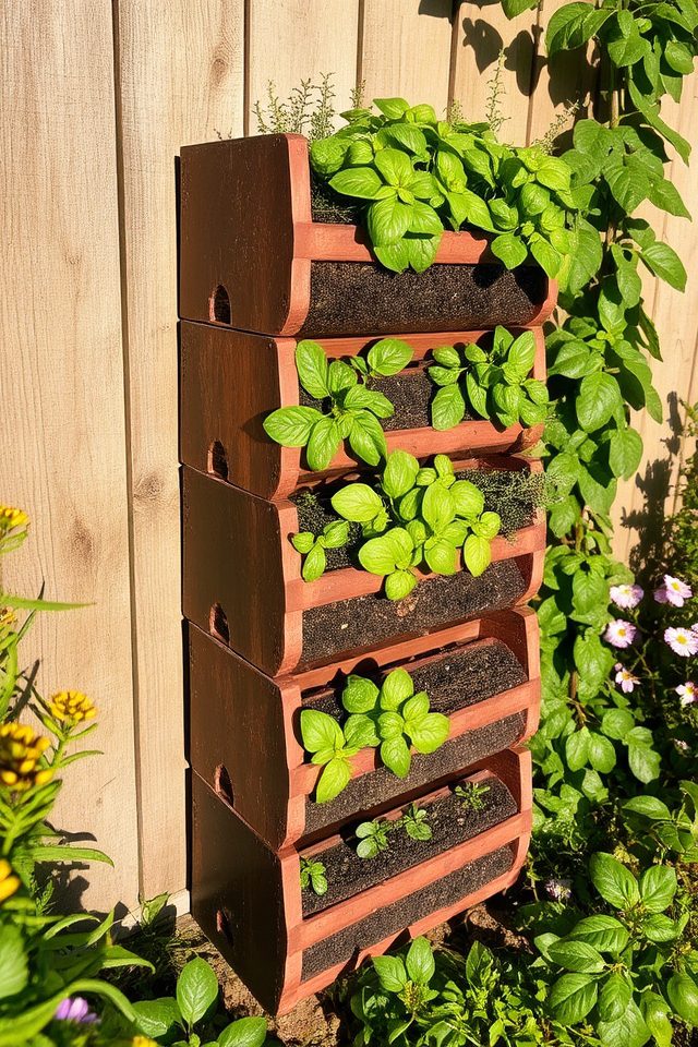stylish vertical herb gardens