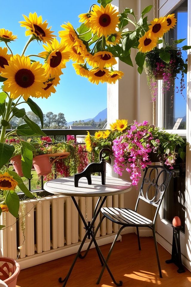 sunshine seating sunflowers serenity