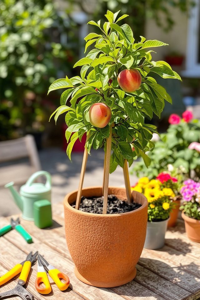 train peach tree properly