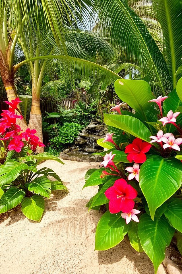 tropical garden lushness enhanced